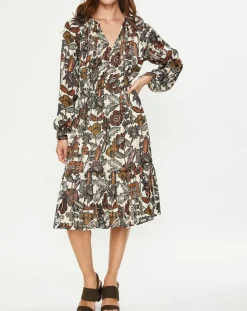 Robe print fleurs maison écru/multicolore-Scotch & Soda New
