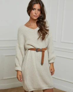 Robe Pull Juliette beige-Alice & Charlotte Clearance