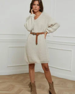 Robe Pull Juliette beige-Alice & Charlotte Clearance