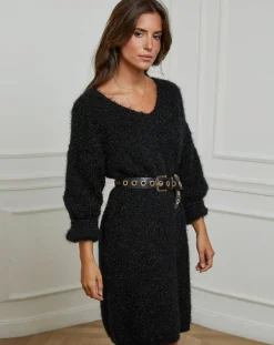 Robe Pull Juliette noir-Alice & Charlotte Hot