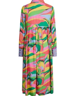 Femme Manoush Robes^Robe Purple Country multicolore