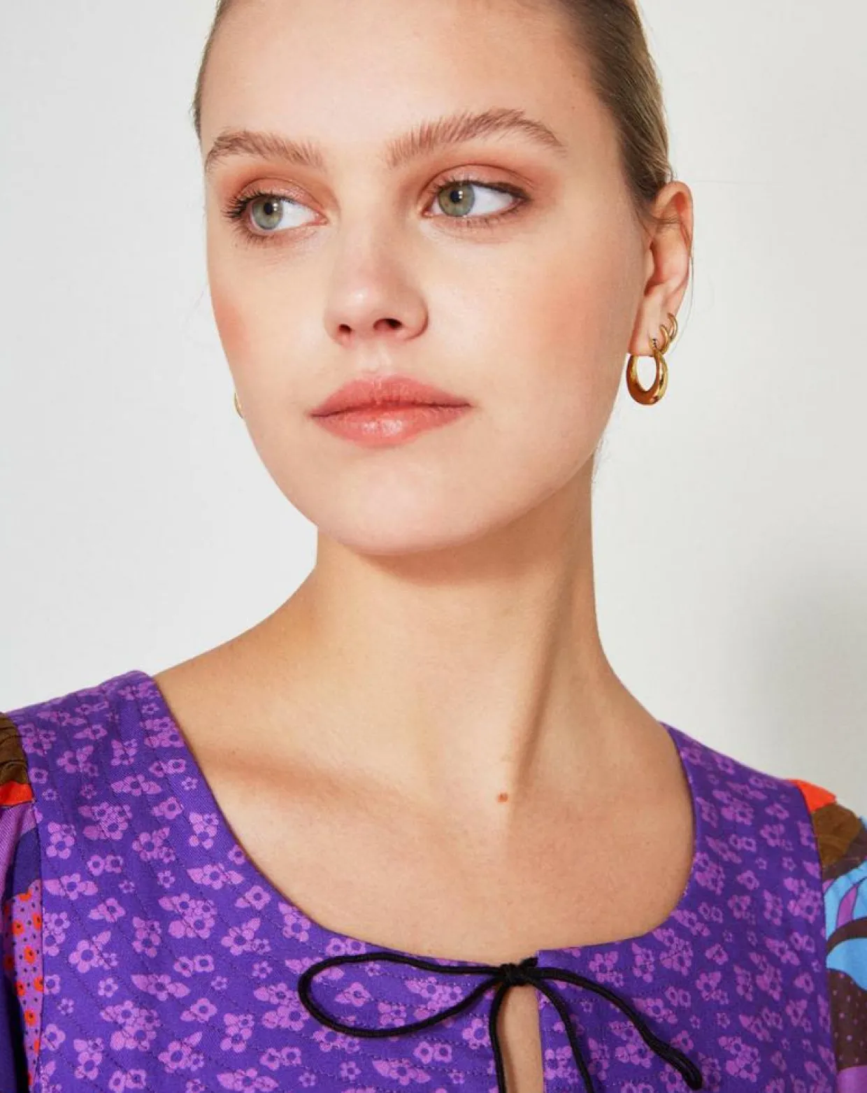 Femme Manoush Robes^Robe Purple Country print lila