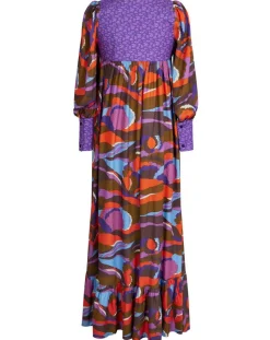 Femme Manoush Robes^Robe Purple Country print lila