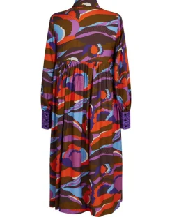 Femme Manoush Robes^Robe Purple Country print lilas