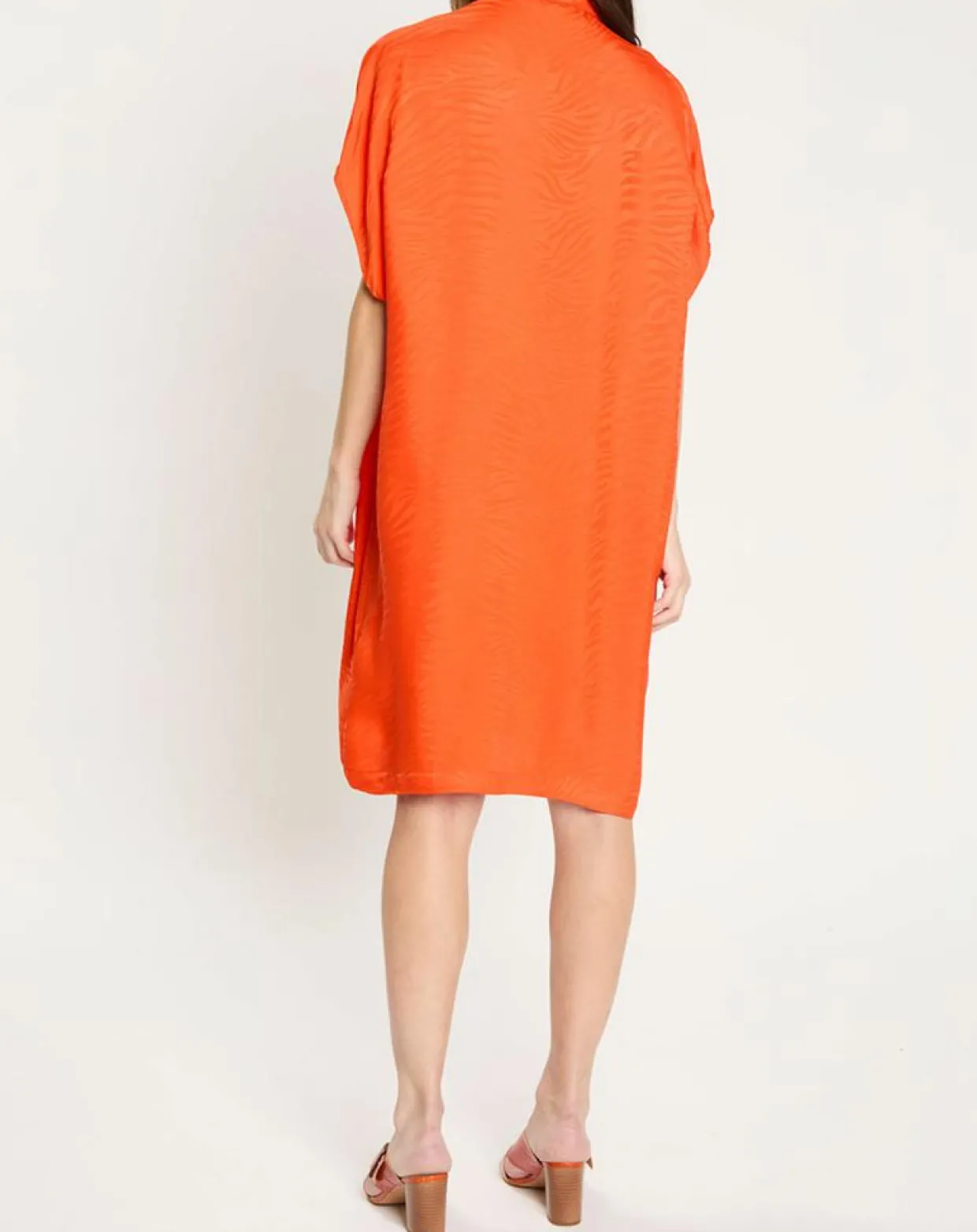 Robe Ratela motifs ton sur ton orange-Zapa Outlet