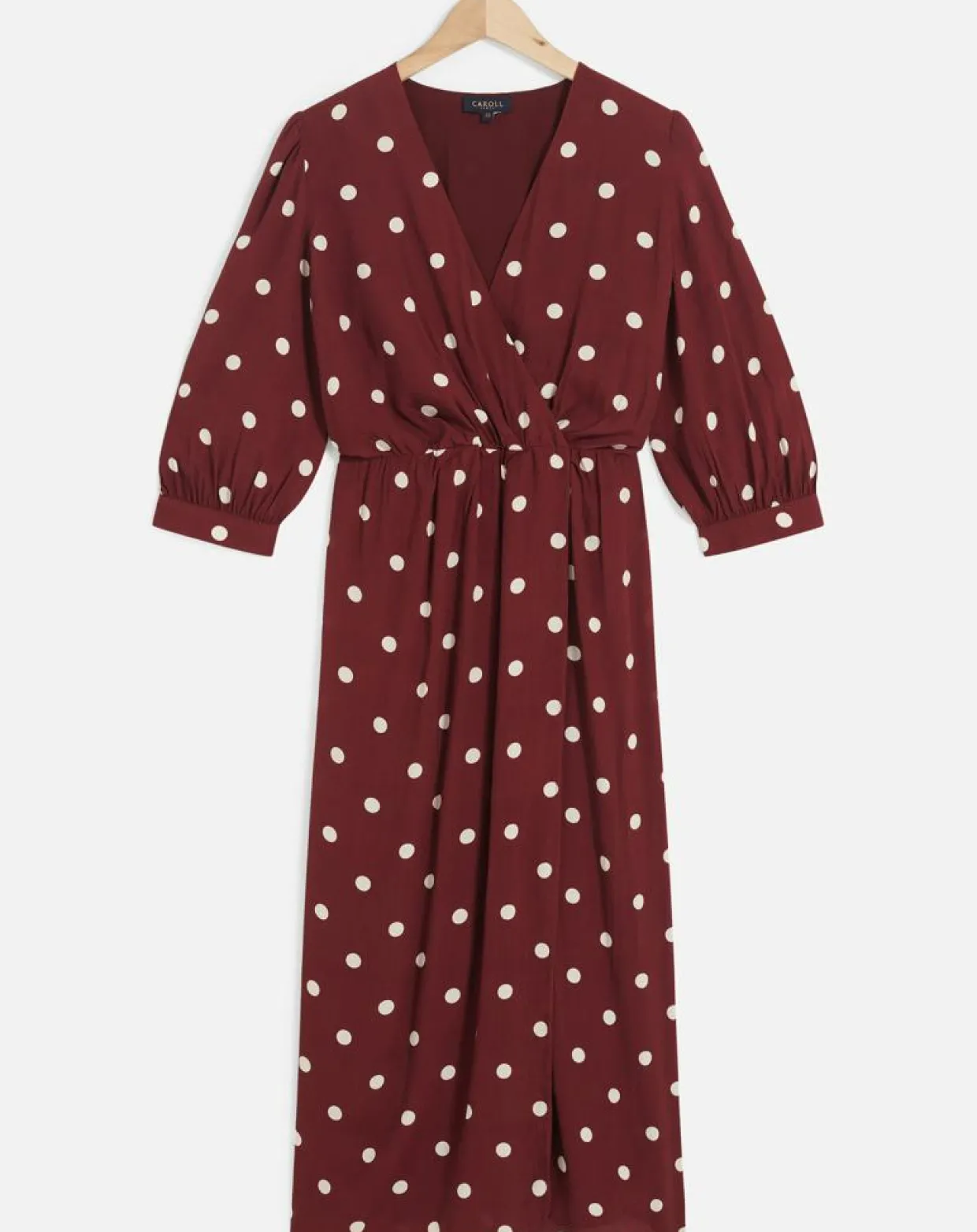 Femme Caroll Robes^Robe Rayan à pois bordeaux