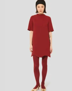 Robe Rayme bordeaux-Tara Jarmon New