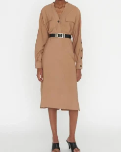 Femme Zapa Robes^Robe Retala havane