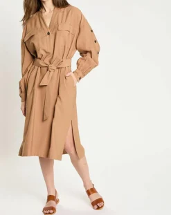 Femme Zapa Robes^Robe Retala havane