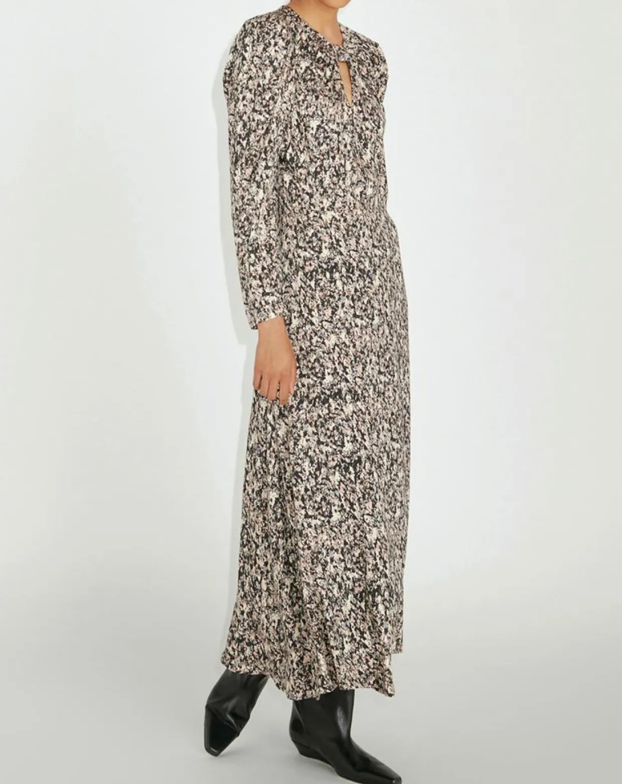 Robe Riagan imprimée noire-Zapa Outlet