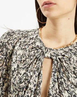 Robe Riagan imprimée noire-Zapa Outlet