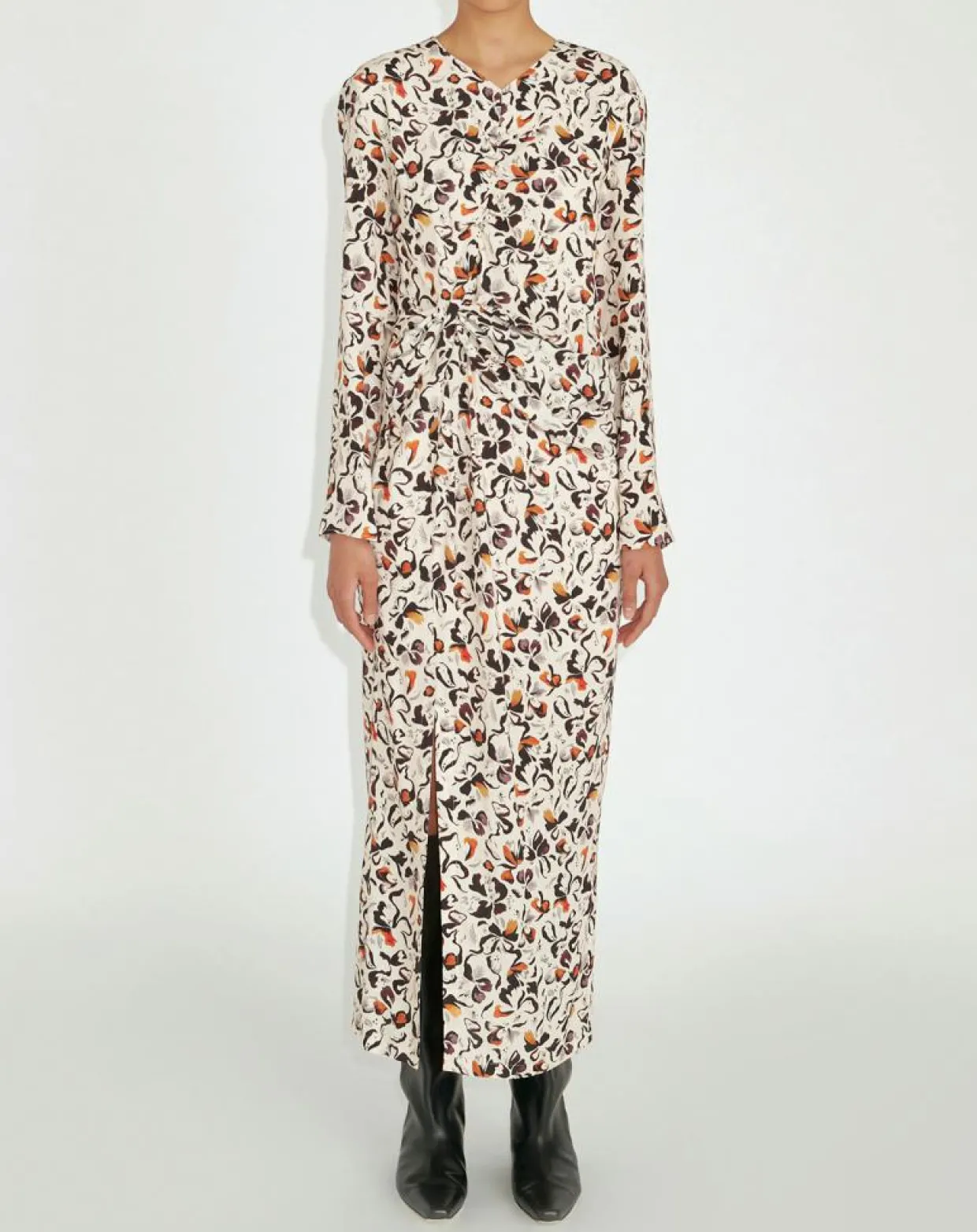 Robe Richie imprimée multicolore-Zapa Clearance