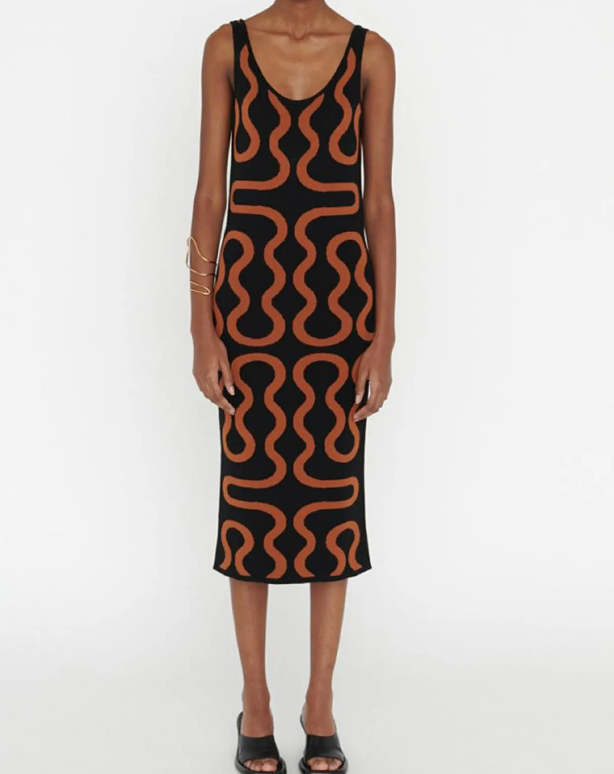 Femme Zapa Robes^Robe Ridley imprimée noir/marron