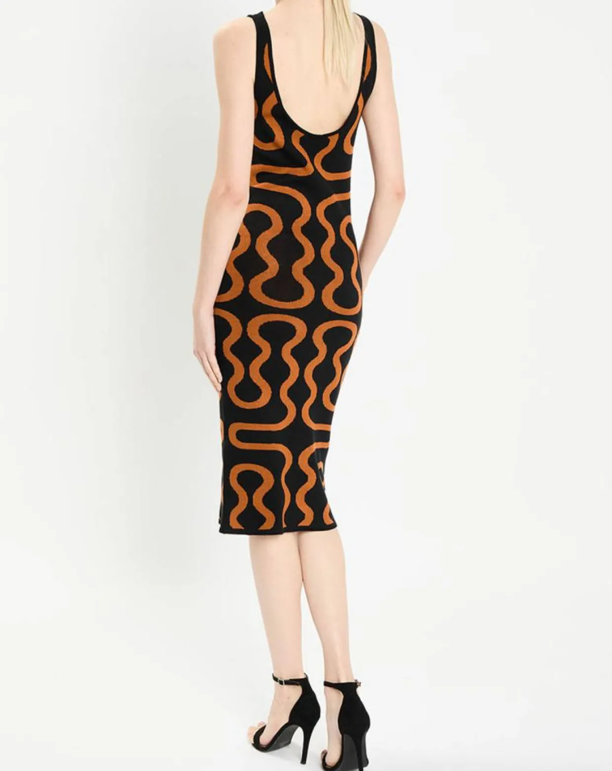 Femme Zapa Robes^Robe Ridley imprimée noir/marron