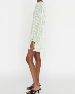Femme Zapa Robes^Robe Rokhya imprimée vert päle