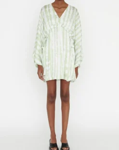 Femme Zapa Robes^Robe Rokhya imprimée vert päle