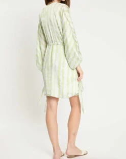 Femme Zapa Robes^Robe Rokhya imprimée vert päle
