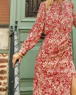 Femme La Petite Etoile Robes^Robe Rokia cachemire rouge