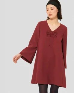 Femme Tara Jarmon Robes^Robe Rolie bordeaux