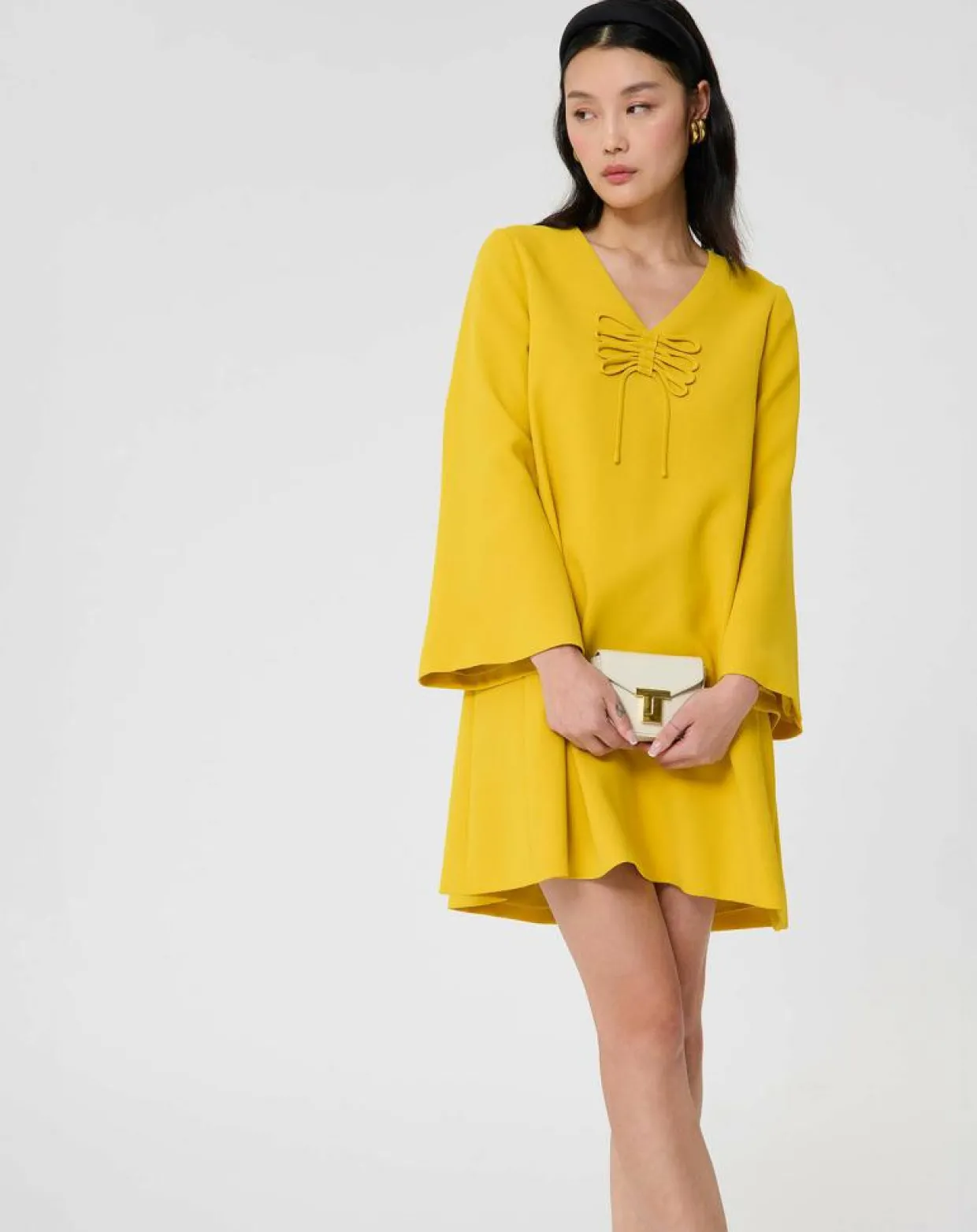 Femme Tara Jarmon Robes^Robe Rolie jaune citron