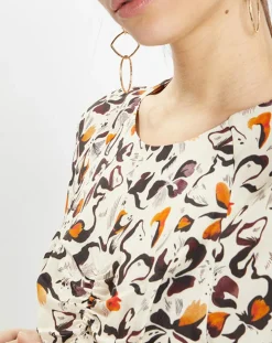 Robe Ruben imprimée multicolore-Zapa Hot