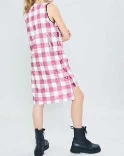Femme Manoush Robes^Robe Saint-Tropez en sequins rose/blanc
