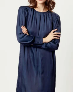 Robe satinée Giulia bleu marine-See u Soon New