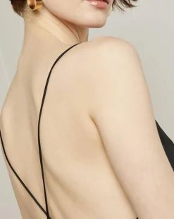 Robe satinée Jade noire-See u Soon Best