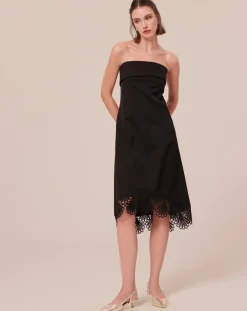 Robe satinée noire-Tara Jarmon Discount