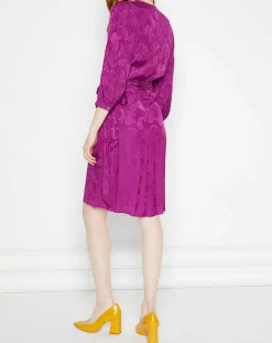 Femme La Petite Etoile Robes^Robe Shima broderies ton sur ton violette
