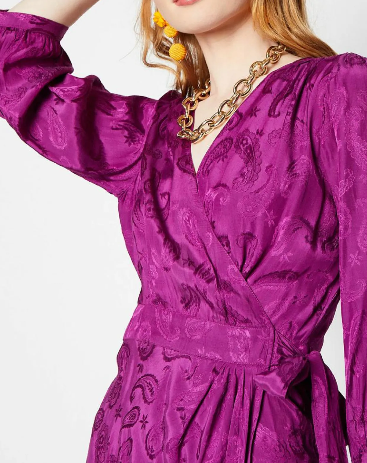 Femme La Petite Etoile Robes^Robe Shima broderies ton sur ton violette