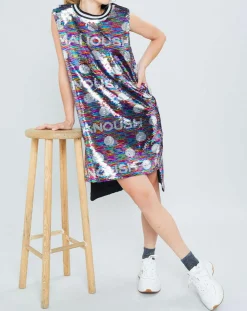 Femme Manoush Robes^Robe Sparkle en sequins multicolore