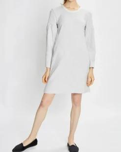 Robe Sweethome gris chiné/blanc-Le Chat Sale