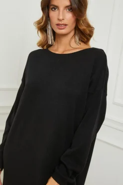 Femme Fleur de cachemire Robes^Robe Victoire Noire