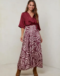 Femme Alice & Charlotte Robes^Robe Yasmine bordeaux