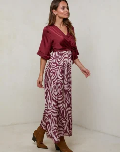 Femme Alice & Charlotte Robes^Robe Yasmine bordeaux