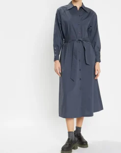Femme Jodhpur Robes^Robe-Chemise Pom gris foncé