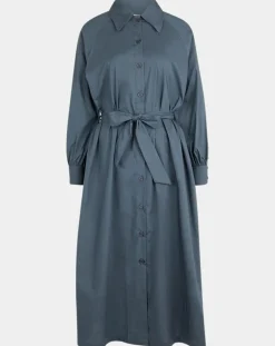 Femme Jodhpur Robes^Robe-Chemise Pom gris foncé