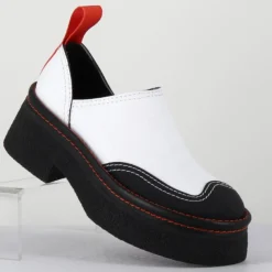 Femme E8 By Miista Sandales À Talons^Sabots en Cuir Mercedes blancs - Talon 6 cm