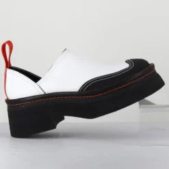 Femme E8 By Miista Sandales À Talons^Sabots en Cuir Mercedes blancs - Talon 6 cm