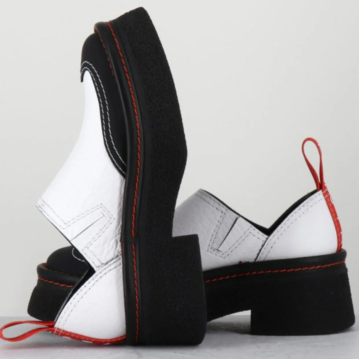 Femme E8 By Miista Sandales À Talons^Sabots en Cuir Mercedes blancs - Talon 6 cm