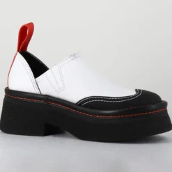 Femme E8 By Miista Sandales À Talons^Sabots en Cuir Mercedes blancs - Talon 6 cm