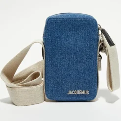 Homme Jacquemus Sacs^Sac à bandoulière Le Cuerda Homme bleu - 11x18 cm