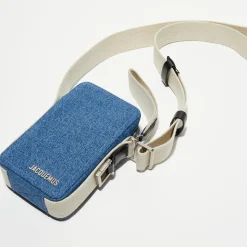 Homme Jacquemus Sacs^Sac à bandoulière Le Cuerda Homme bleu - 11x18 cm