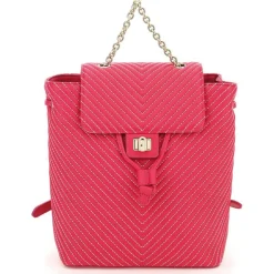 Femme Furla Sacs^Sac à dos en Cuir Pop Star fuchsia 25x23x11 cm