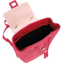Femme Furla Sacs^Sac à dos en Cuir Pop Star fuchsia 25x23x11 cm