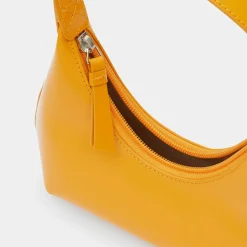 Sac à main en Cuir Baby Amber Semi Pate orange - 16x22x6 cm-By Far Online