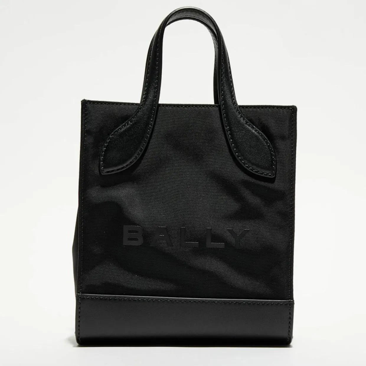 Femme Bally Sacs^Sac à main en Cuir avec logo noir - 22x18 cm