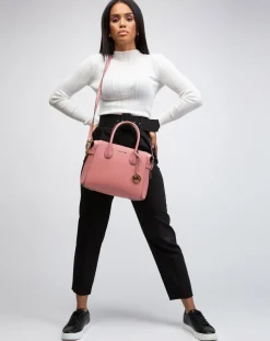 Sac à main en Cuir Mercer rose - 20x20x10 cm-Michael Kors Outlet