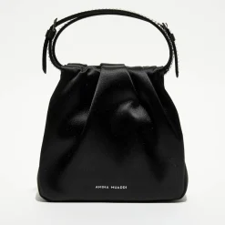 Sac à main en Soie cristal Vittoria noir - 16.5x16x7 cm-Amina Muaddi Sale